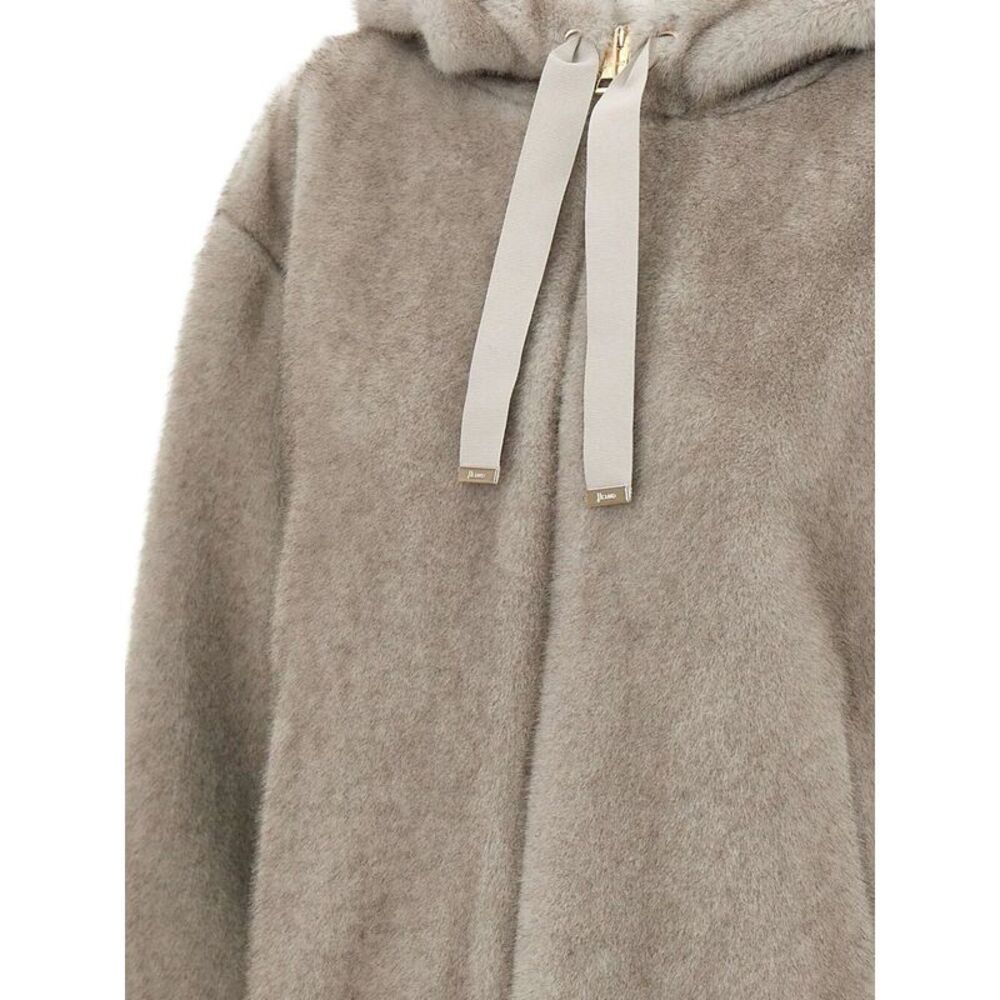 Herno Women Soft Faux-Fur Hooded Jacket - Picture 3 of 4